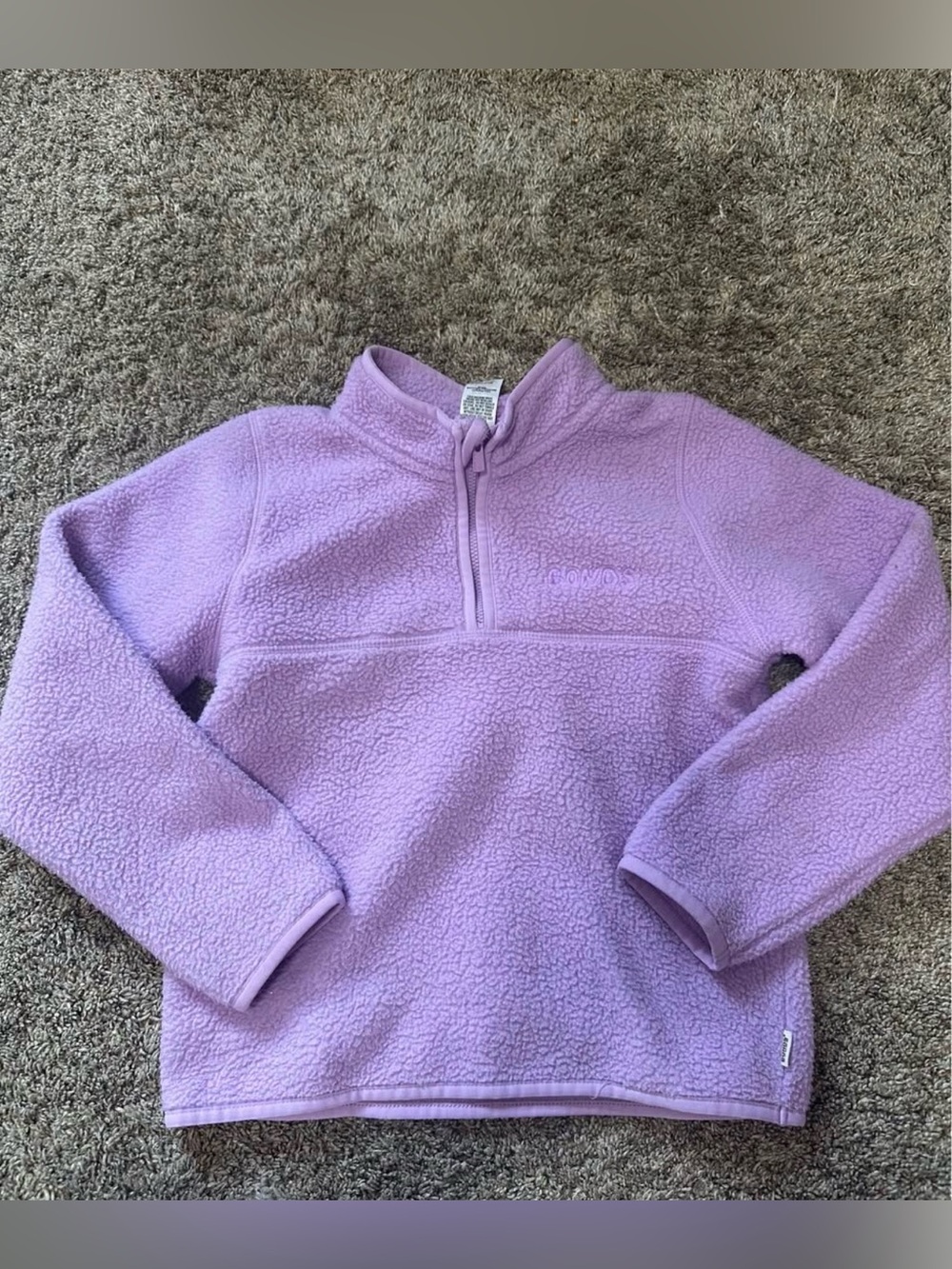 Bonds Lavender Kids Fleece Half-Zip Pullover